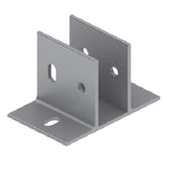 Soporte guia con taladros para perfil 80x40