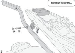 Soporte maleta givi 1165fz honda.cbr.1000 18>21