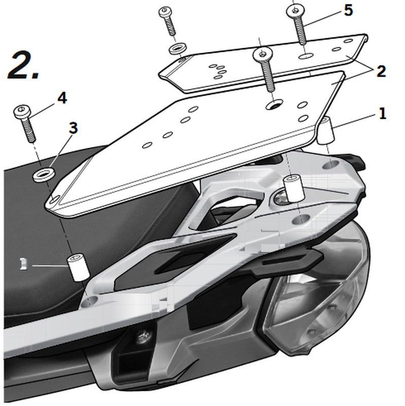 Soporte maleta shad bmw r 1200gs '13>13