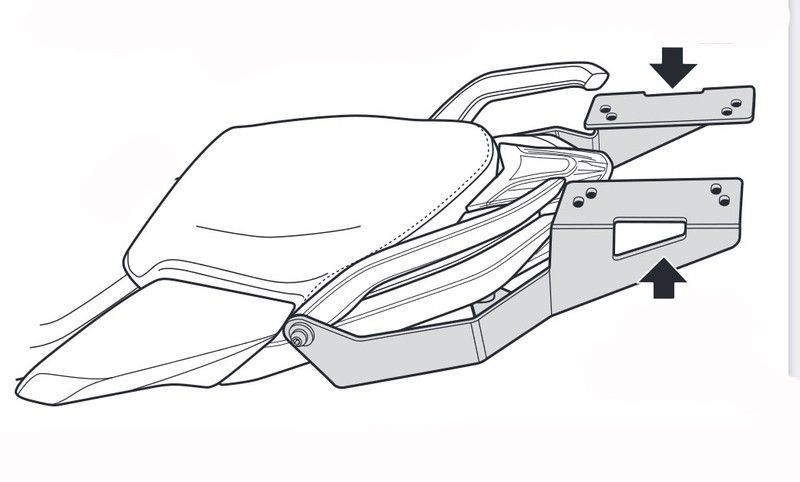 Soporte maleta shad BMW R 1250 R/RS '15>19/ R 1250 R/RS 19>23