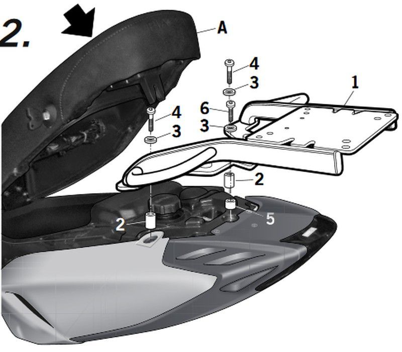 Soporte maleta shad p. Thypoon 50-125 '11