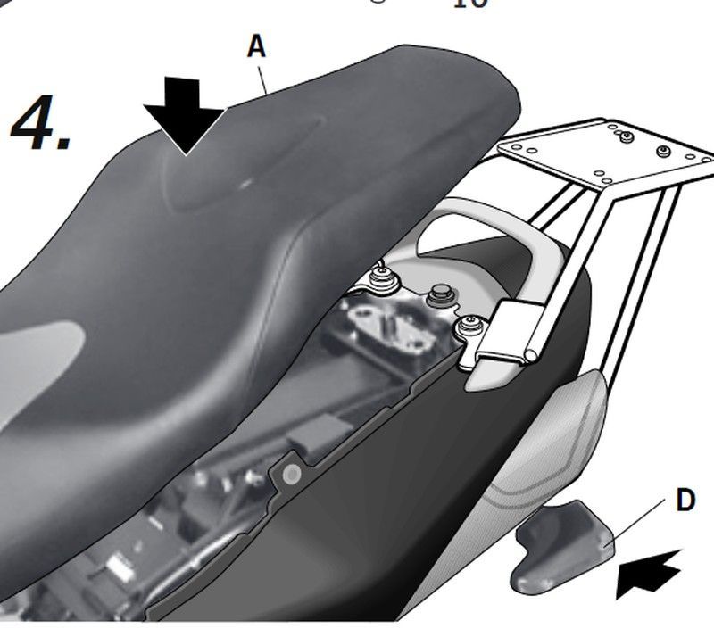 Soporte maleta shad suzuki gsr 600 05/11