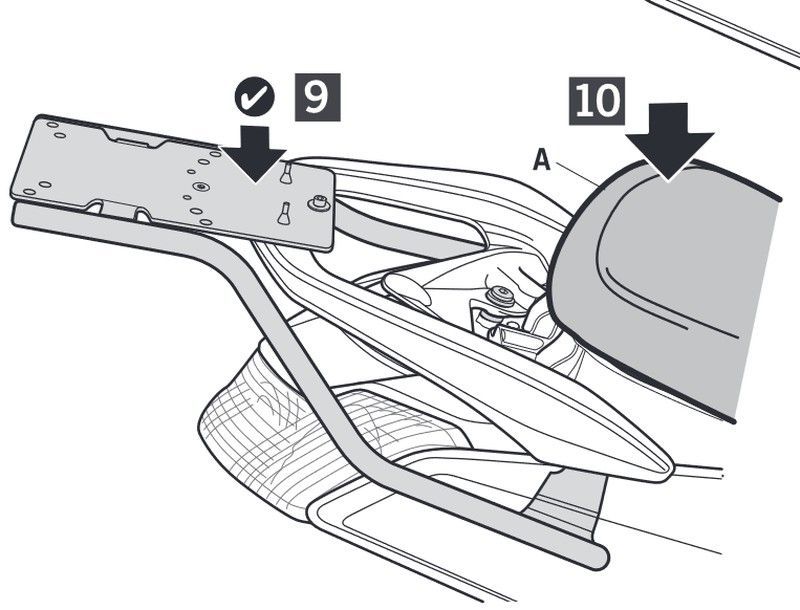 Soporte maleta shad y. N-max 125 '15-20