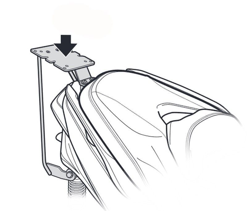 Soporte maleta shad y. Tricity 300 ’20