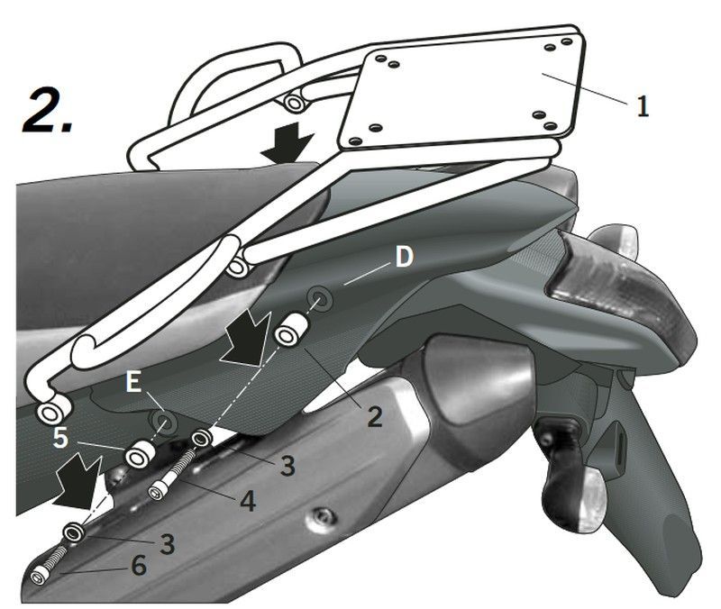 Soporte maleta shad yamaha xt 660 r/x '04/08