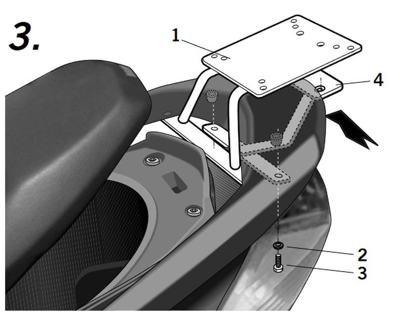 Soporte maleta y. Cygnus 125 '07