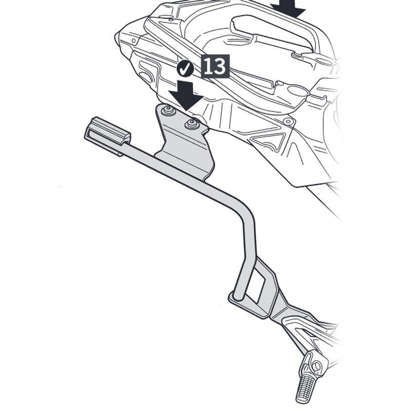 Soporte maletas laterales shad 3p yamaha tracer 9 '21>