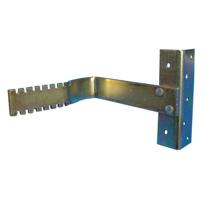 Soporte marco 5 mm "F" codo 130 mm. ATORNILLAR