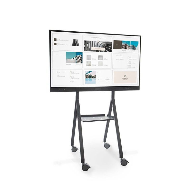 Soporte móvil metálico INTERAC-ST2 para monitor interactivo