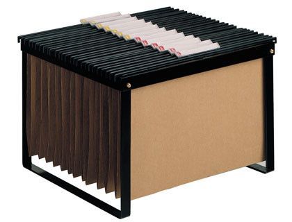 Soporte para Carpetas Colgante Q-Connect Negro Bastidor de Sobremesa para Carpetas Tamañotamaño Folio y Din A4