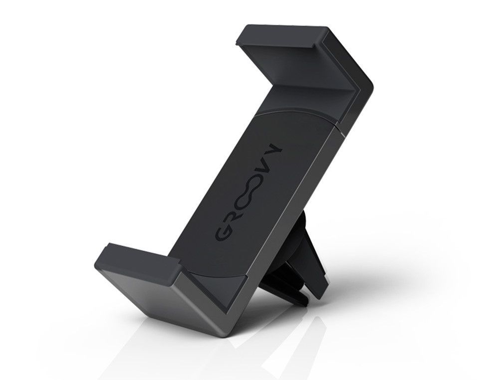 Soporte para movil groovy coche rotacion 360 color gris oscuro