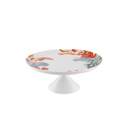 Soporte para tartas M de porcelana en multicolor, Ø 28,2 x 11,7 cm | Duality