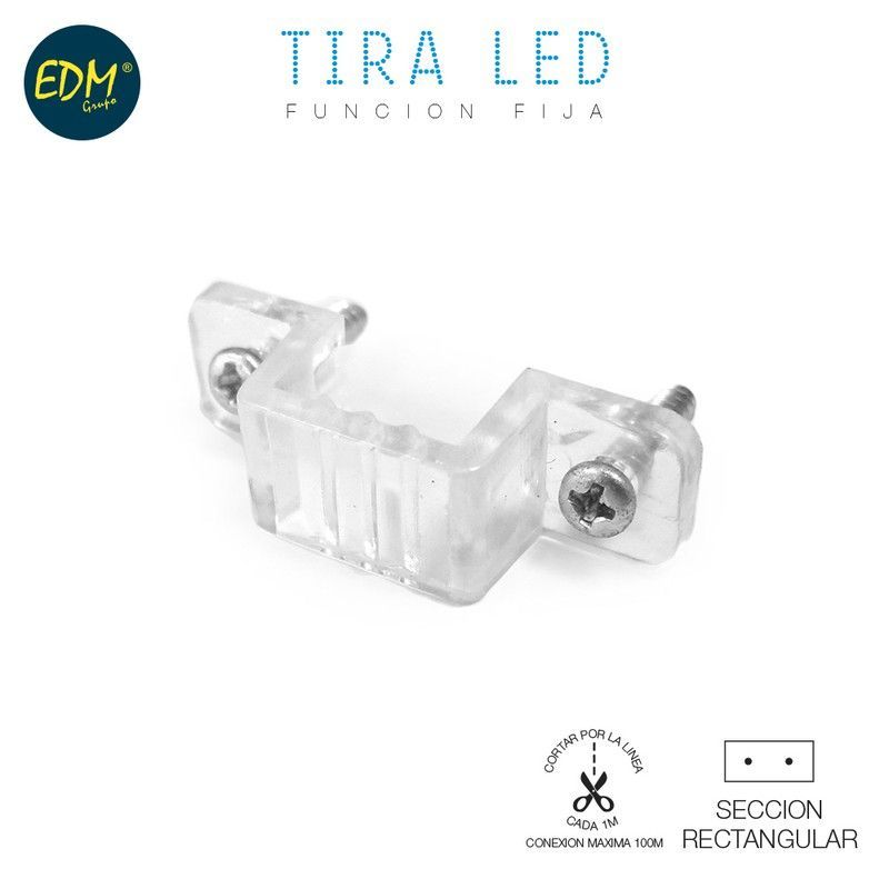 Soporte sujecion para tira de led edm