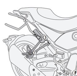 Soporte VOGE TROFEO 500AC (22) alforjas Fijaci¾n REMOVE-X