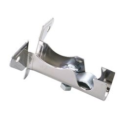 Soportes barra cortina. Soporte Nº 1 Frente. Ø 16 Mm. Cincado.