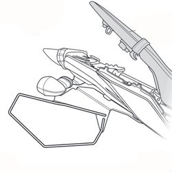 Soportes bolsas laterales shad yamaha mt 09 '17>20