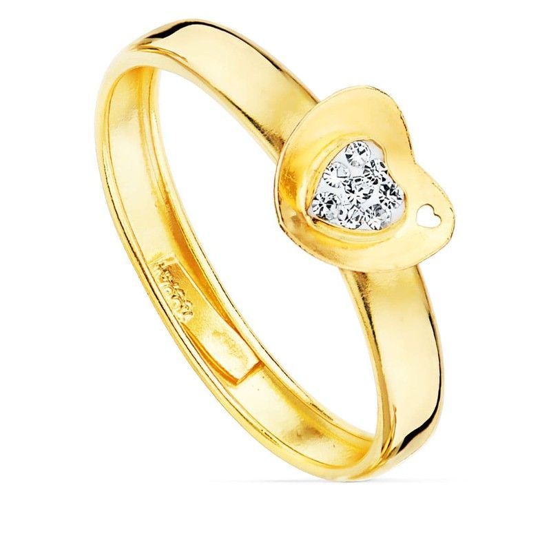 Sortija Oro 9kts 6x7mm 9K20761-2 Circonitas
