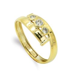 Sortija Oro 9kts 9K14001-CI Circonitas