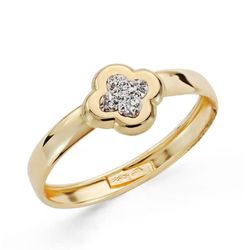 Sortija Oro 9kts 9K19091 Circonitas