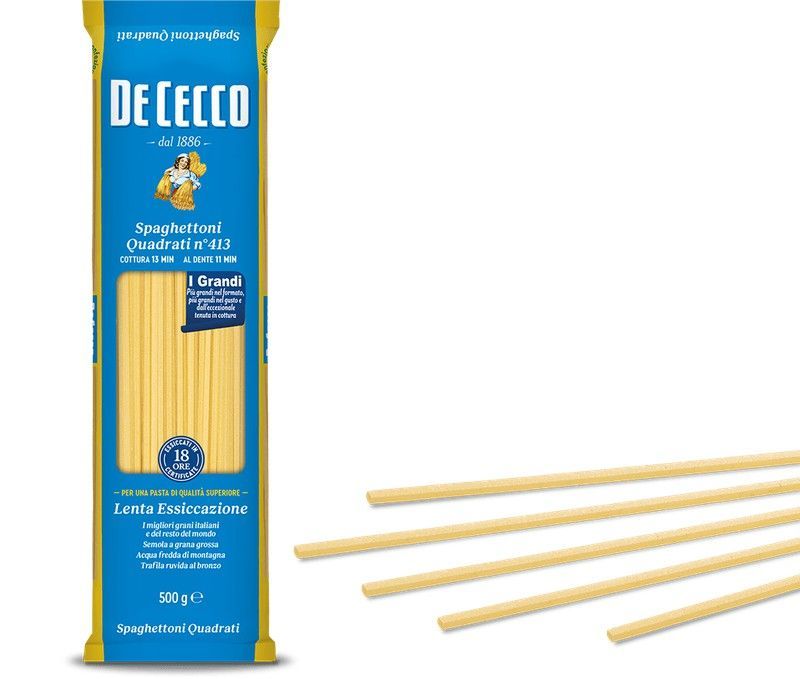 Spaghettoni cuadrado nº413 de cecco 500 grs