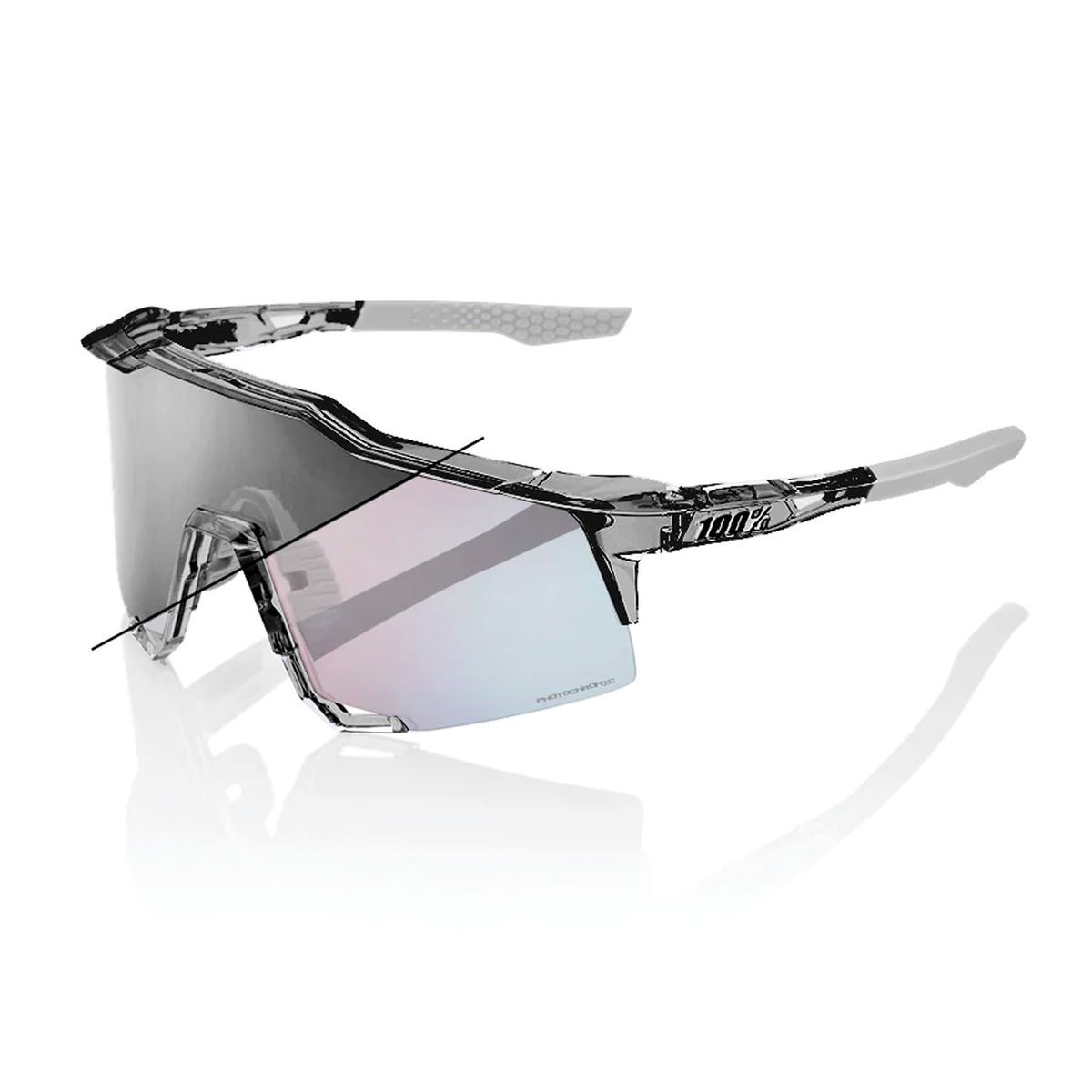 SPEEDCRAFT - Polished Translucent Grey - Rose Gold Mirror Photochromic Lens