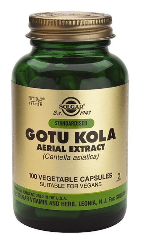 SPF Gotu Kola Extracto Aéreo 100 Vcápsulas Solgar