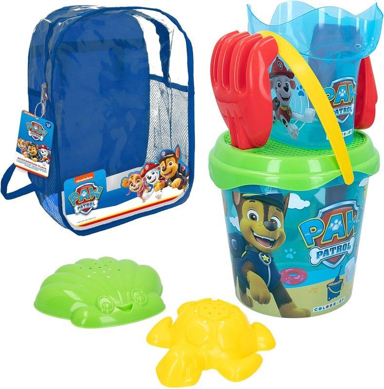 Spin Master la Patrulla Canina Set cubo de playa con mochila