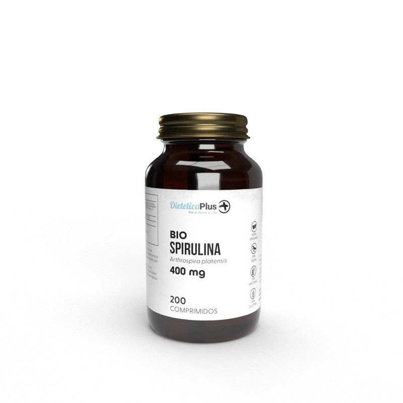 Spirulina Bio 500mg 200 Comprimidos Dietética Plus