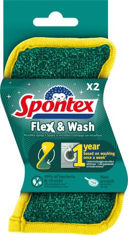 Spontex Estropajo/Bayeta Flex&Wash (2)