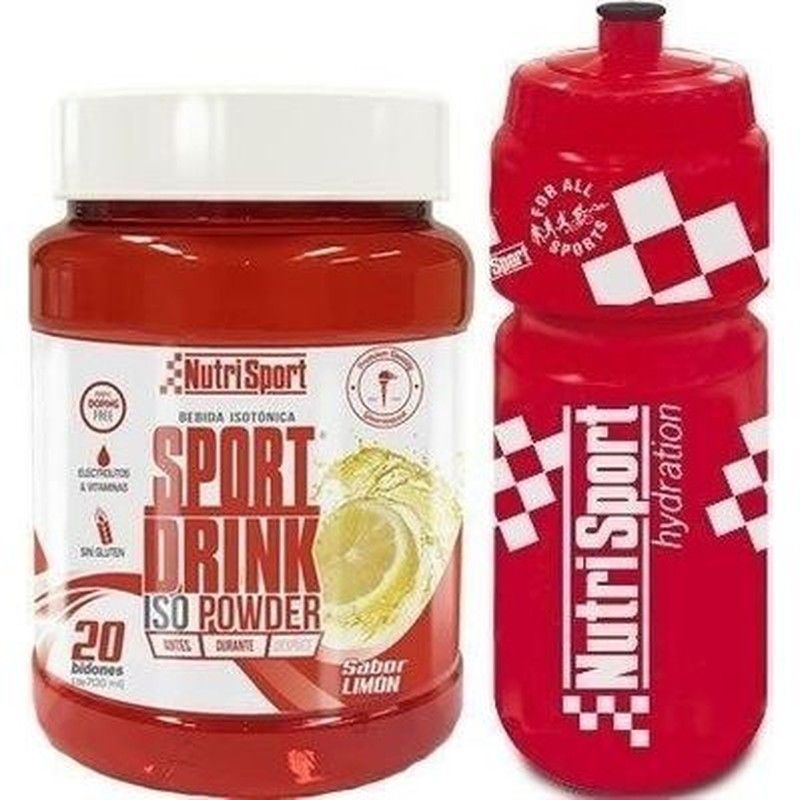 Sport Drink Iso Powder 1020gr Limón 20 bidones Nutrisport
