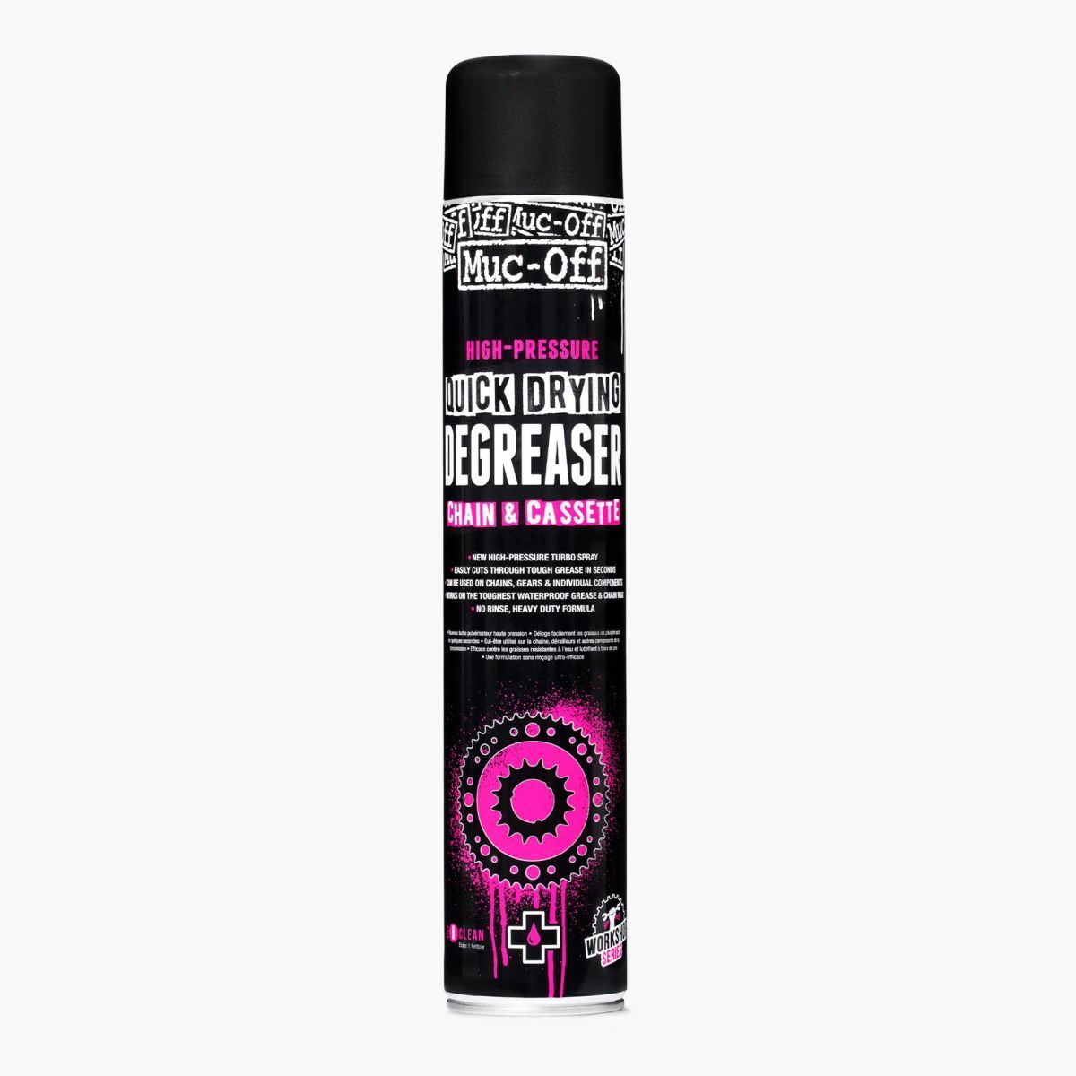 Spray Muc-Off Desengrasante Secado Rápido 750 ml | Limpieza Eficaz para Transmisión y Componentes