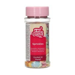 Sprinkle decoración azúcar confeti tonos pastel 60 grs funcakes