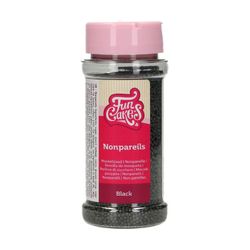 Sprinkle perlas negro nonpareils funcakes 80 grs