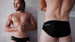 Squali Bañador Slip NEGRO OSCURO