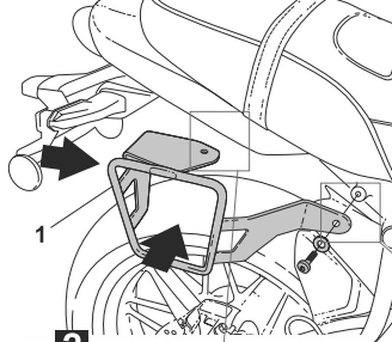 Sr Side Bag Holder Kawa Z650Rs