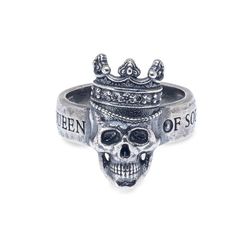 SR009A ANILLO Plata de Palo SKULL de plata 925