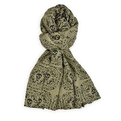 SS2 Sarong rayón Plata de Palo calaveras colección Rudi