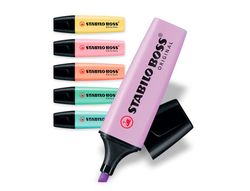 STABILO BOSS PASTEL Estuche 6 marcadores fluorescentes Boss pastel surtidos 70/6-2