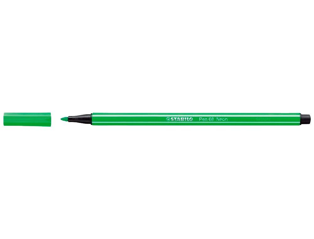 STABILO Rotulador Pen 68 verde fluorescente 68/033