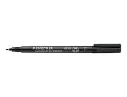 STAEDTLER LUMOCOLOR rotulador permanente (F) punta fina 0.6 mm negro ref. 318-9