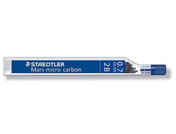 STAEDTLER Mina Mars Micro Carbon Estuche 12ud Trazo 0.7 mm 2B 25007-2B