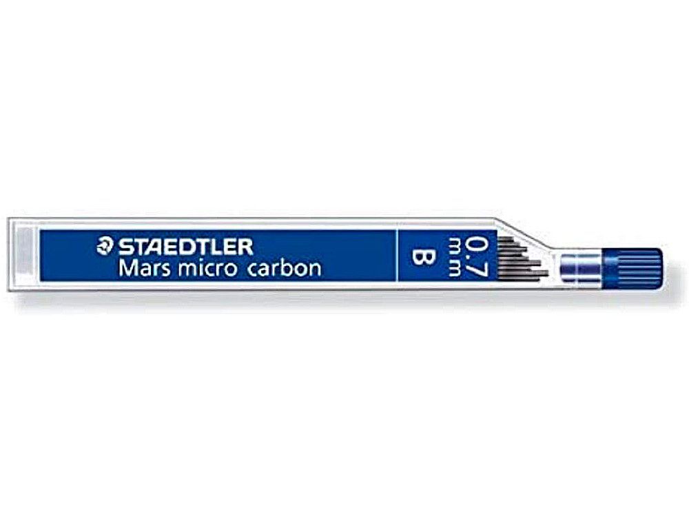STAEDTLER Mina Mars Micro Carbon Estuche 12ud Trazo 0.7 mm B 25007-B