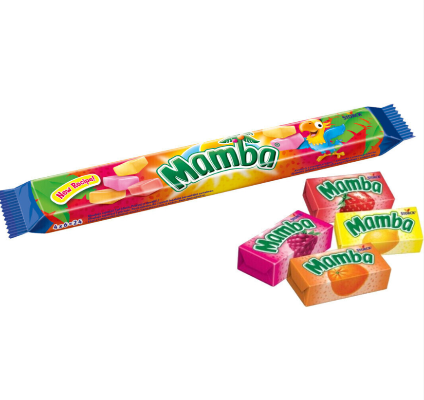 Stick Mamba Masticable (24 unidades) de Storz. Caramelos masticables de frutas
