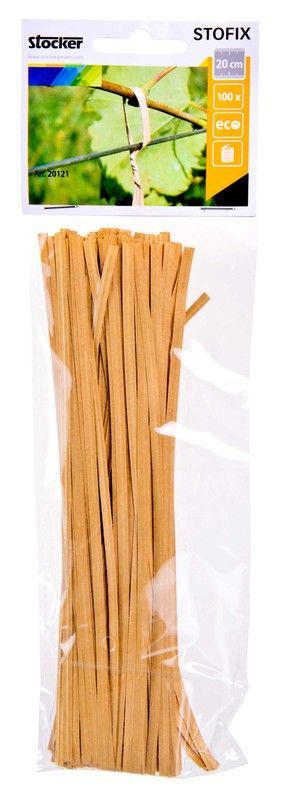 Stofix alambre animado 20 cm envuelto, biodegradable, 100 pzs Stocker