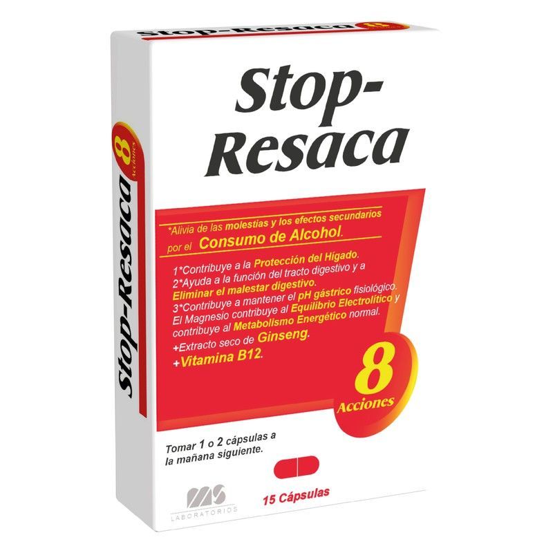 Stop-Resaca 15 Cápsulas