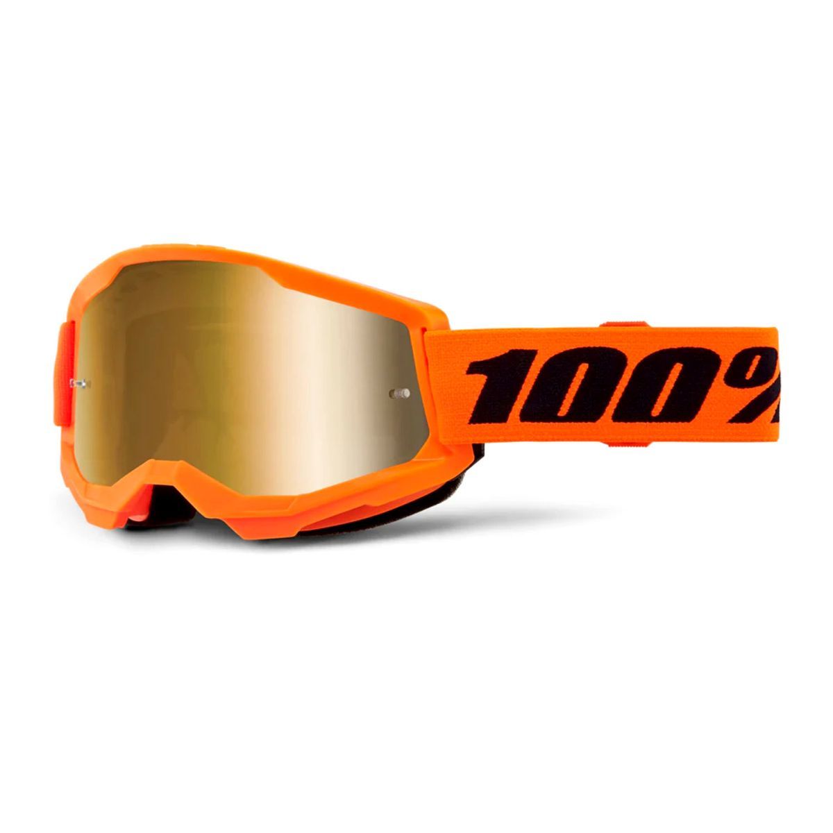 STRATA 2 Goggle Neon Orange - Mirror True Gold Lens