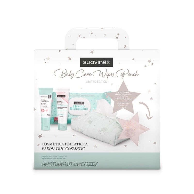 Suavinex Baby Care Wipes Pouch 3 Productos + Portatoallitas