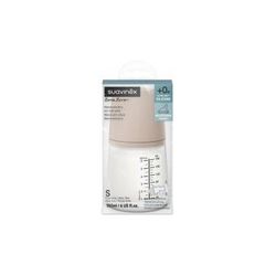 Suavinex biberon anticolico t silicona + 0 meses 1 envase 180ml talla s almond
