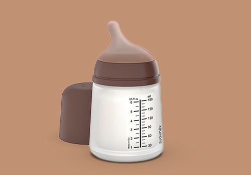 Suavinex biberon anticolico t silicona adaptable + 0 meses 1 envase 180 ml 04 deep tone