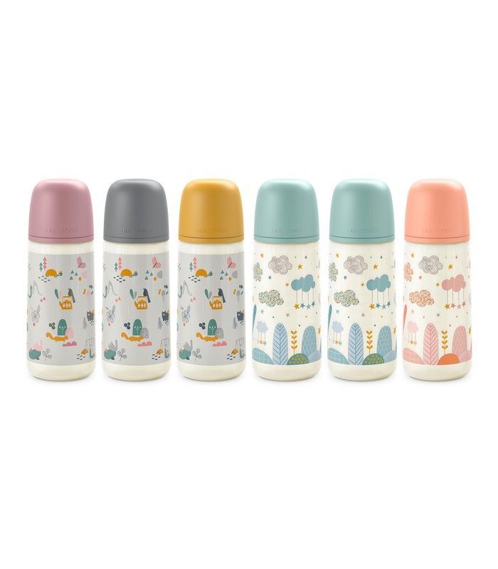 Suavinex Biberon Flujo Denso Prints Tetina Fisiológica SX Pro +6m 360 ml